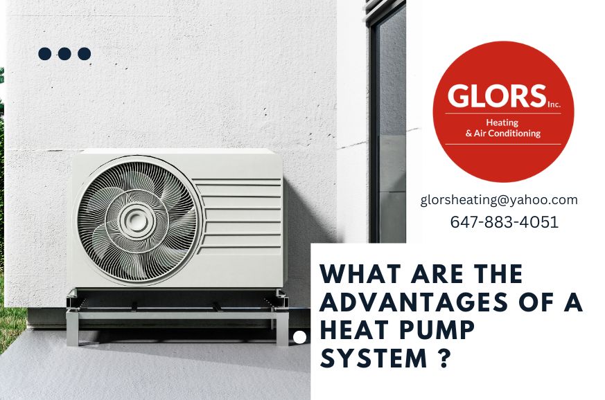 What are the advantages of a heat pump system