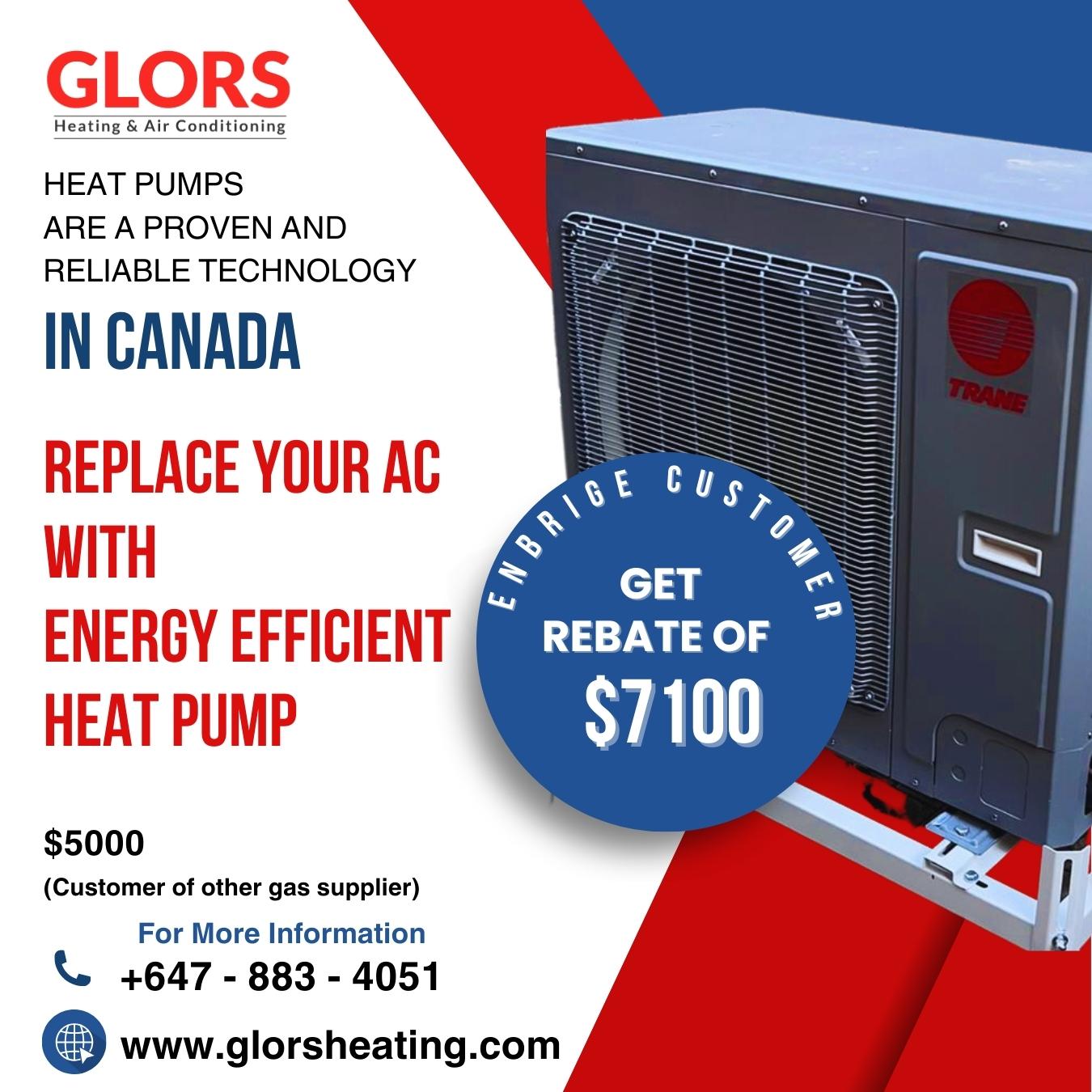 Replace your ac with energy efficient heat pump!