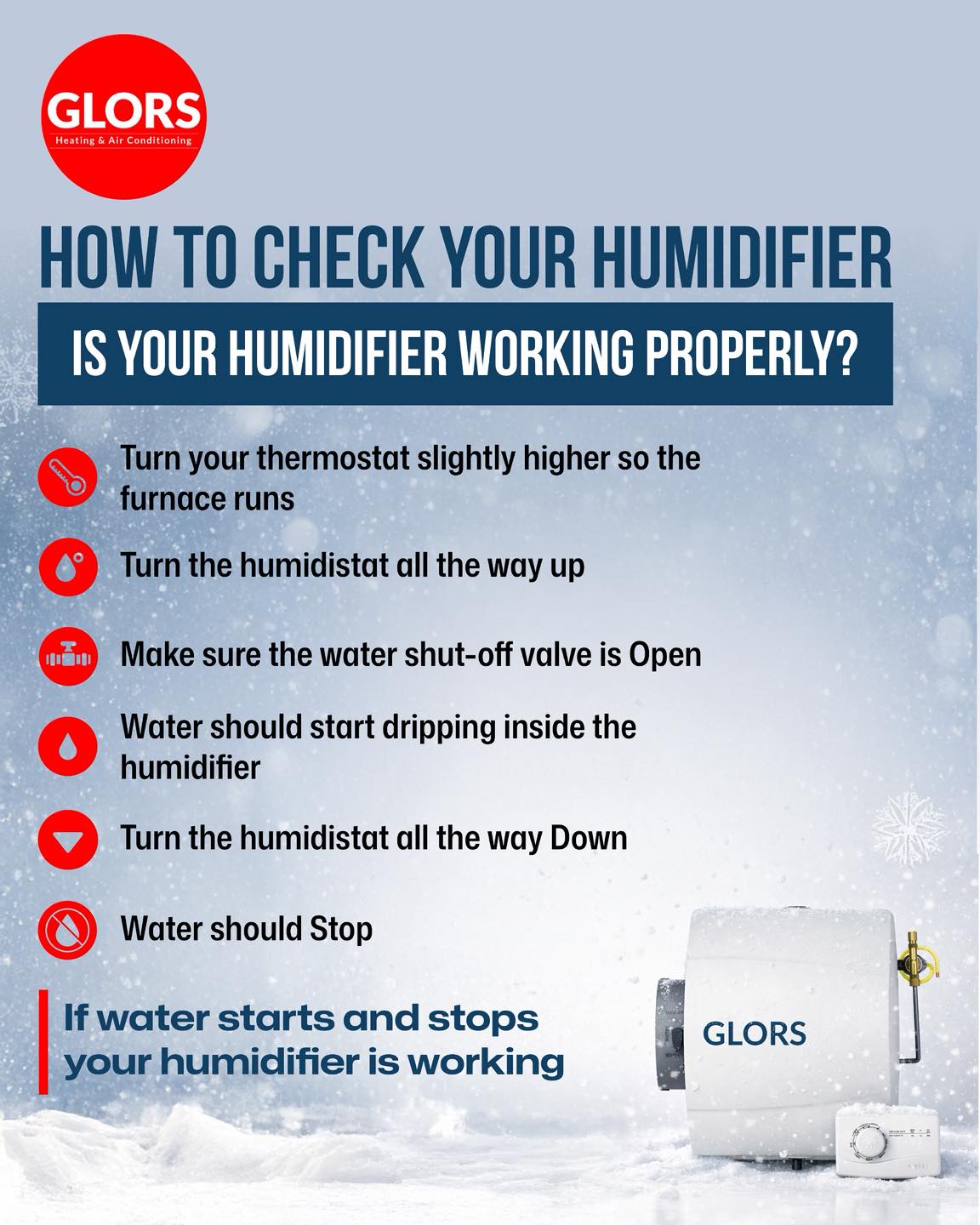 How to check your Humidifier ?