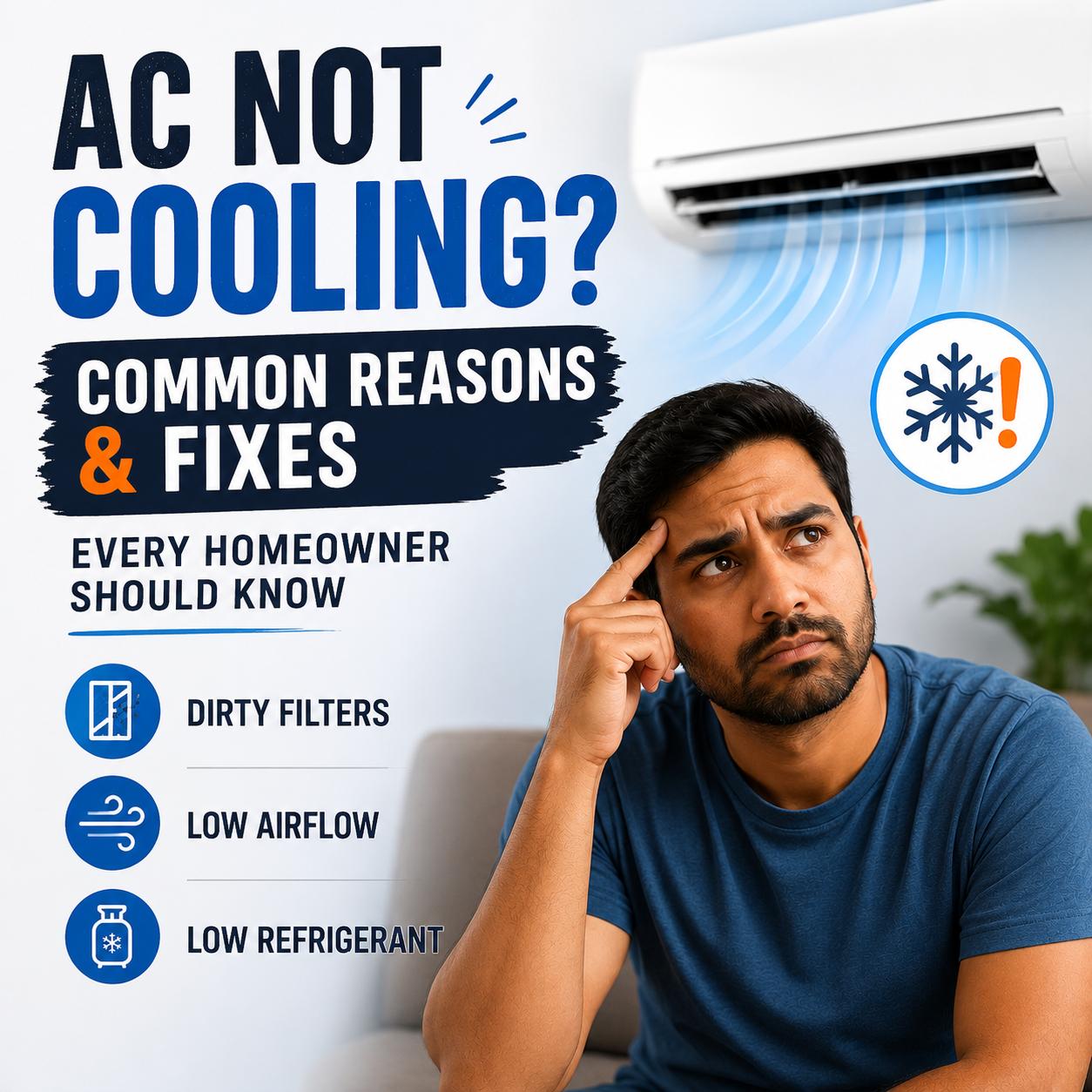AC Running But Not Cooling? Here's Why It's Happening