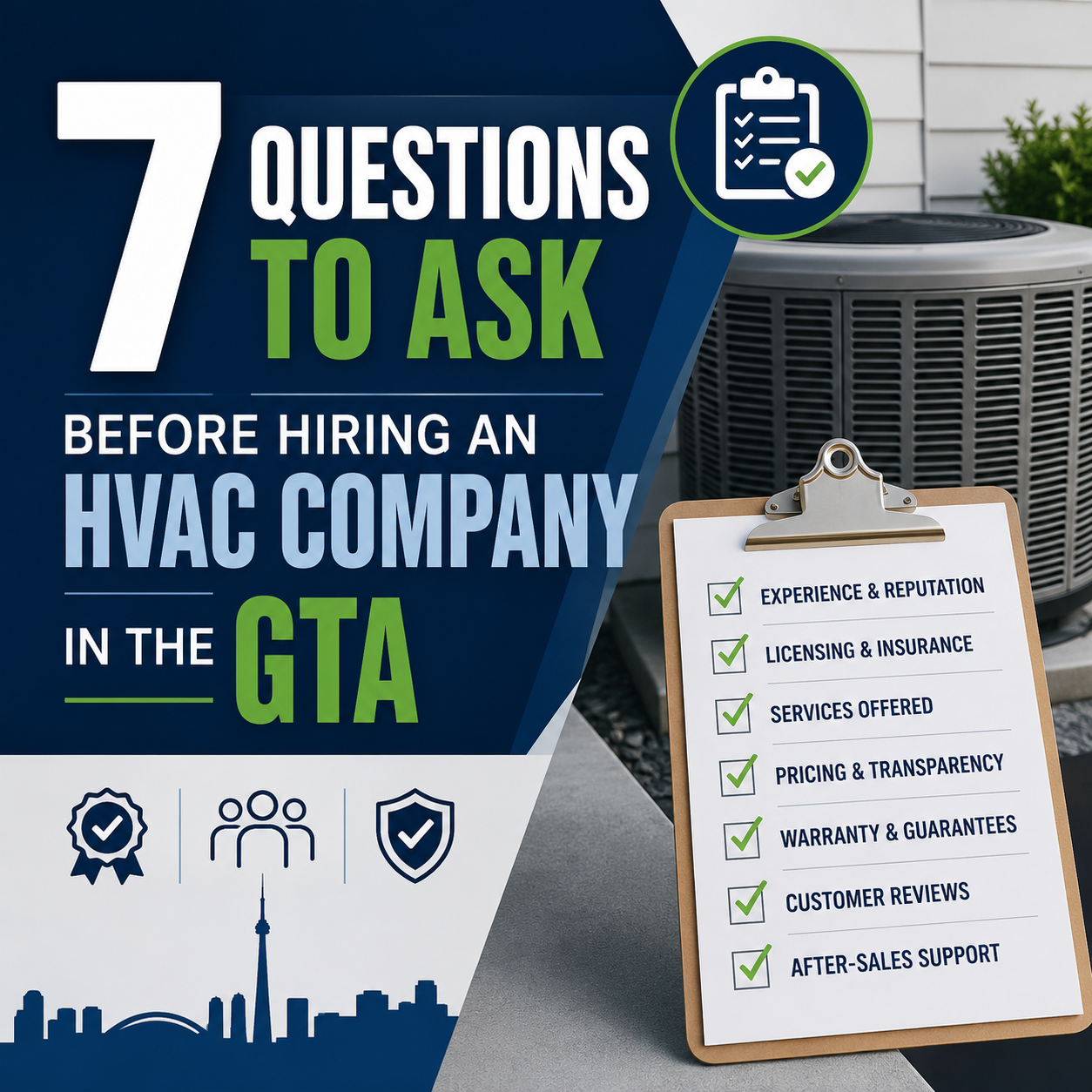7 Questions to Ask Before Hiring an HVAC Company in the GTA