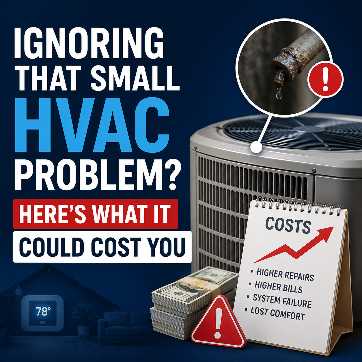 Ignoring That Small HVAC Problem? Here's What It Could Cost You